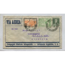 ARGENTINA 1932 SOBRE VIA AEREA CIRCULADO A ALEMANIA CON VALOR DE $ 2 "RVOLUCION DEL 30" RARO